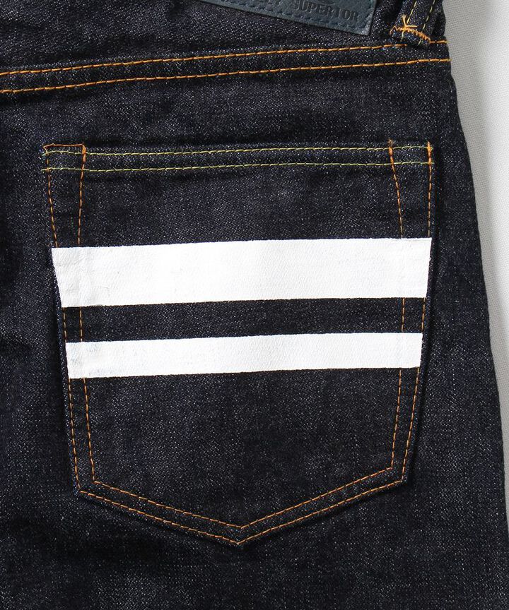 15THB01 15.7oz Deep Blue Broken Selvedge Denim Narrow Tapered Jeans-One Washed-42,, medium image number 5