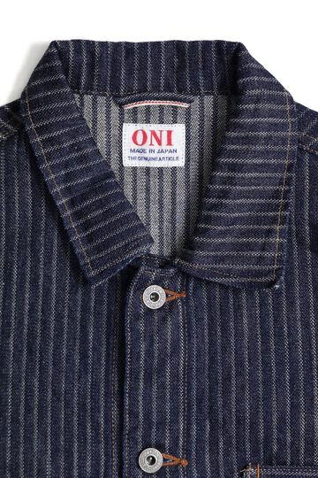 ONI03501-HJS　Drop needle jacquard Stripe Coverall,, small image number 0