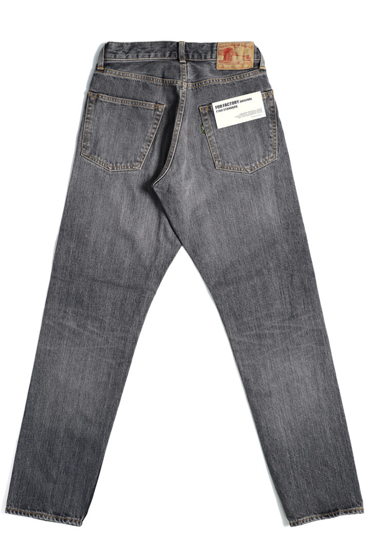 F160 13oz SELVEDGE  66 DENIM TAPERED (BLACK),BLACK, medium image number 9