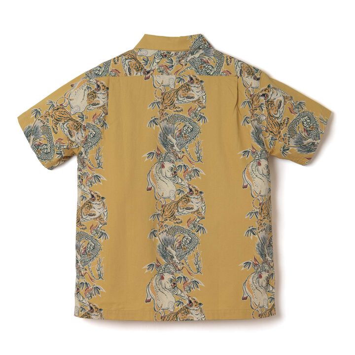 【Pre-order】5721 Tornado Pig Aloha Shirt,YELLOW, medium image number 1