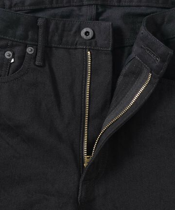 J214 14oz Tapered Model Black Denim Selvedge-One Wash-30,, small image number 7