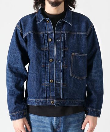 JBOT11023A 14.8OZ CLASSIC DENIM 1ST TYPE JACKET MID-One Wash-42,, small image number 0