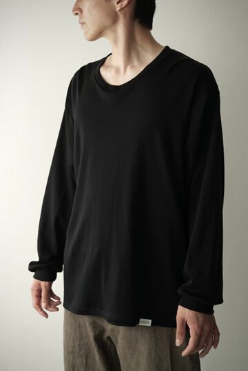 【CAPERTICA】CAP707CS36 Super Soft Cotton / L/S Tee,BLACK, small image number 0