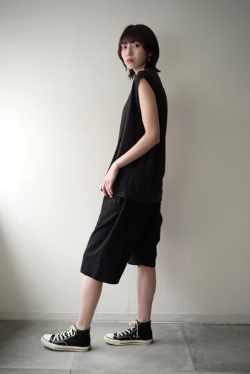 【CAPERTICA】CAP707CS01 Super140s Washable Wool DC_jersey / Loosey Tank_Top,MIDNIGHT, small image number 2