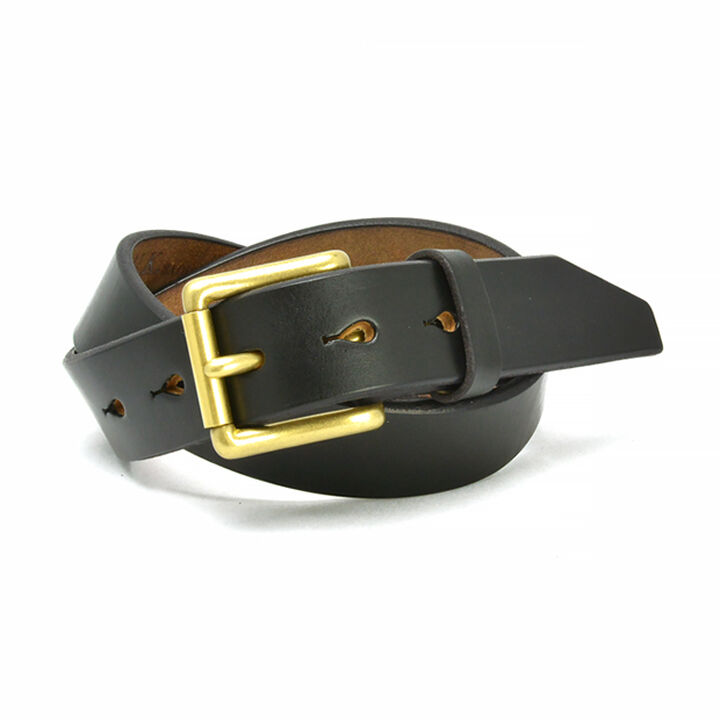 EGB40137AB Belt Men's Leather UK saddle leather 40mm width harness belt-NAVY-37inch (94cm) Limited color,NAVY, medium image number 0