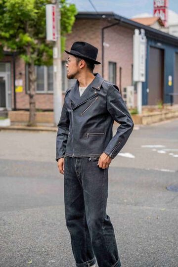 GZ-DWR-0608 Double Riders Jean Jacket -Coated denim,, small image number 11