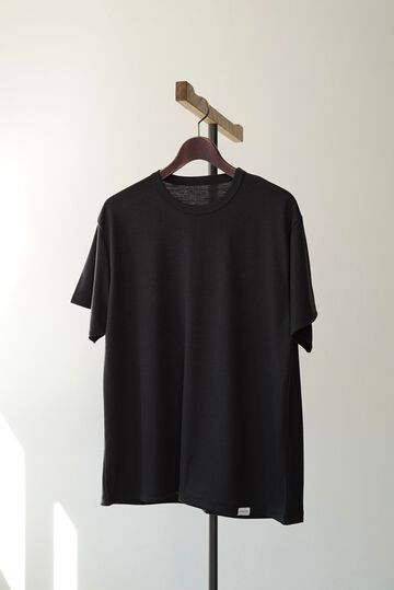 CAP706CS30 Feather Linen Jersey / Trapeziod Tee,BLACK, small image number 4