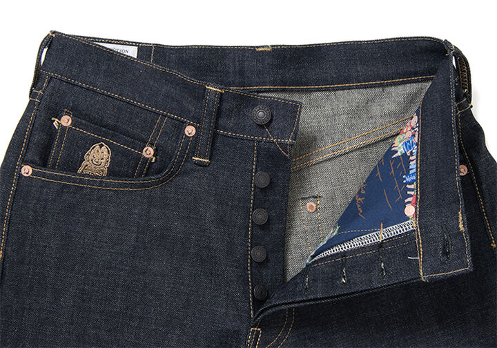 BILLI-001 14oz Billiken Collab Jeans Regular Straight,, medium image number 0
