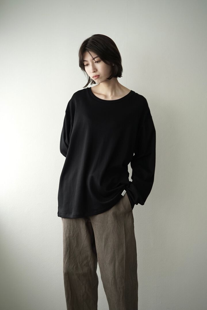 【CAPERTICA】CAP707CS36 Super Soft Cotton / L/S Tee,BLACK, medium image number 6