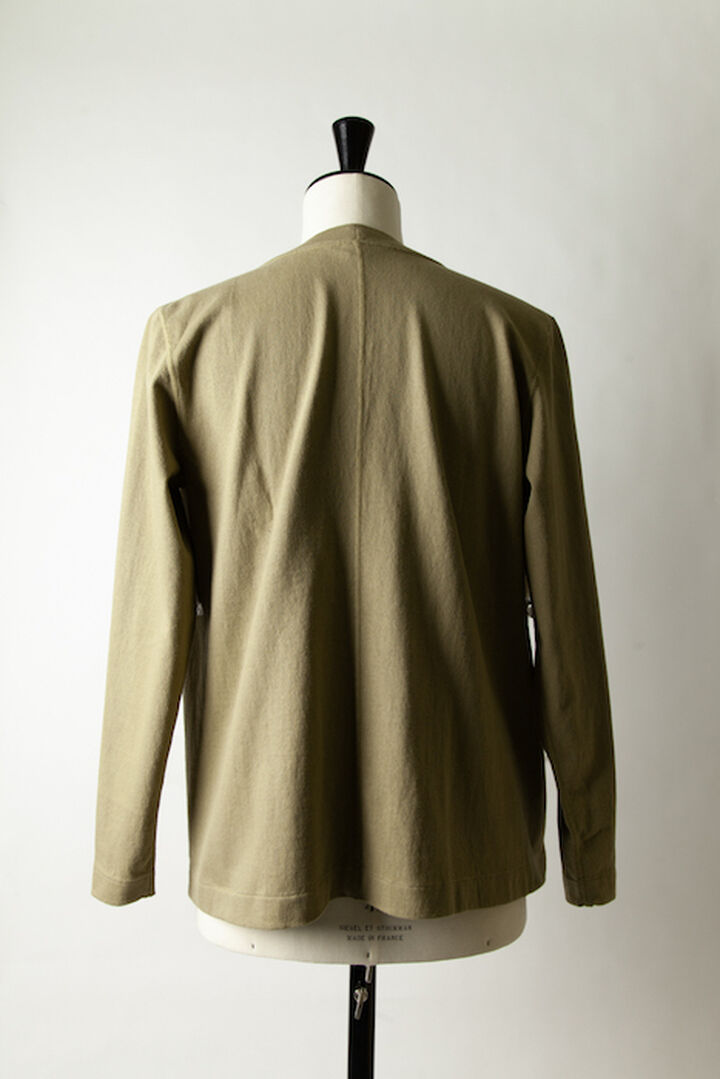 T202VBL086 Leicester Loopwheeled cardigan(086 Bronze Green),, medium image number 5
