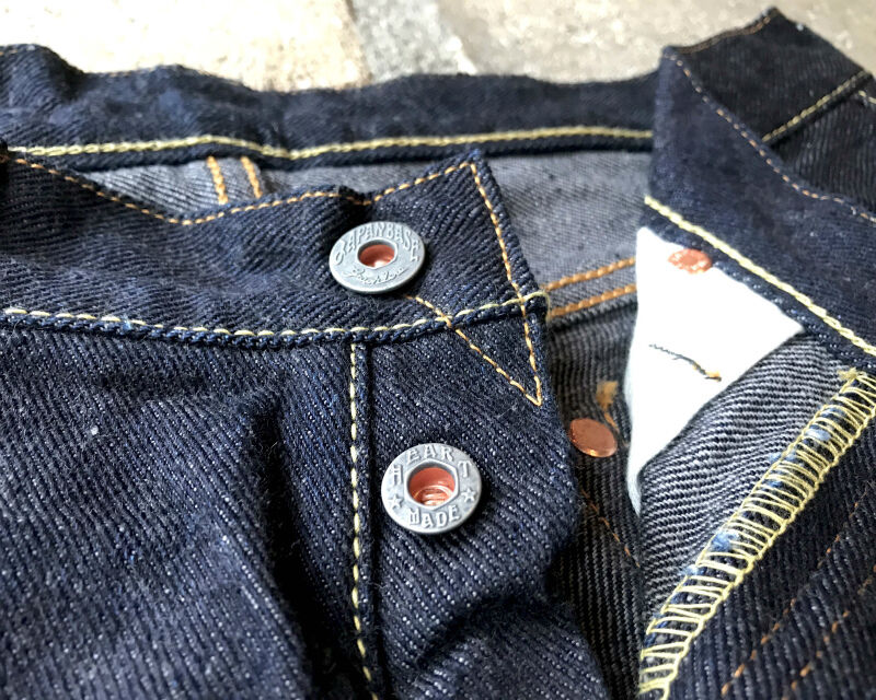 GZ-16ST-01OW 16oz Left-woven jeans straight (One washed)