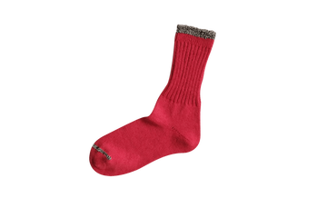 NK0104 SILK COTTON JERSEY SOCKS RED,RED, small image number 2