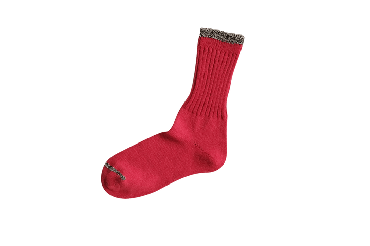 NK0104 SILK COTTON JERSEY SOCKS RED,RED, medium image number 2