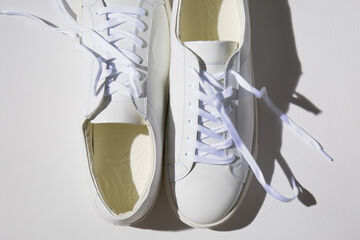 "STANLEY" LACE UP LEATHER SNEAKER (WHITE, BLACK)-WHITE-42 (27~28cm),WHITE, small image number 4