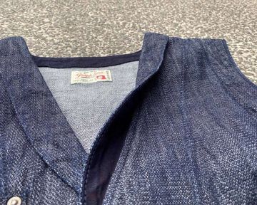 GZ-SLVT-0504 10oz Shawl collar vest broken twill,, small image number 4