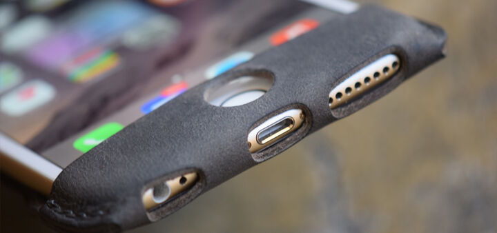 Shading Leather iPhone6s/6 Plus Case (Dark Grey) 96058243DGR,, medium image number 4