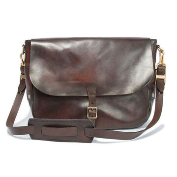 VS-248L LEATHER POSTMAN SHOULDER BAG  (BROWN),, small image number 0