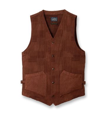 【Pre-order】4605 Amami Mud Dyed Jacquard Vest,BROWN, small image number 0