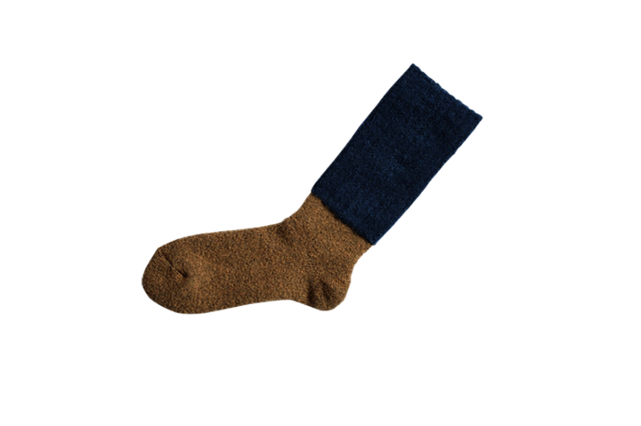 NK0207 Women's Mohair Wool Pile Socks S-SNOW NAVY,SNOW NAVY, medium image number 4