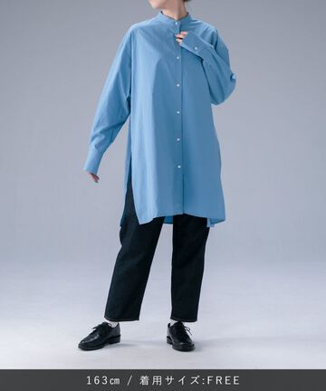 STLS1103 MIDDLE SHIRT【WOMEN'S】,BLUE, small image number 4