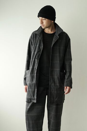 233SH27 Dark Melange Check / Atelier Shirts (CHARCOAL),CHARCOAL, small image number 0