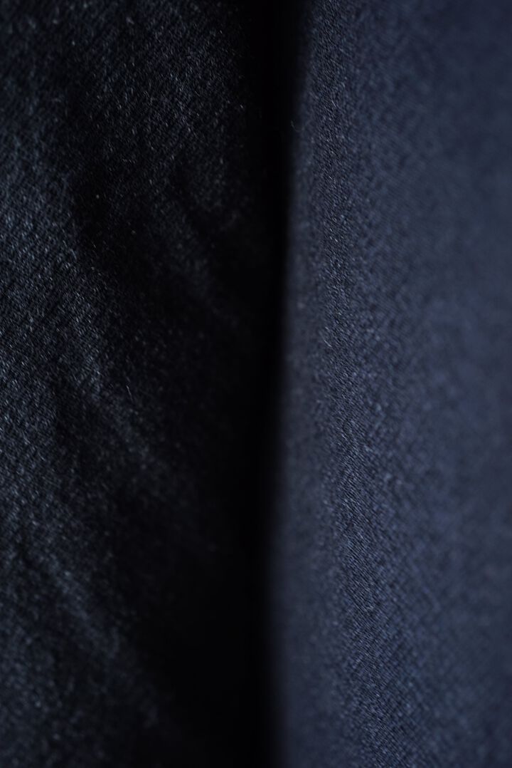 【CAPERTICA】CAP706PT18 Washable Wool Gaba / Loosey Trousers,BLACK NAVY, medium image number 5