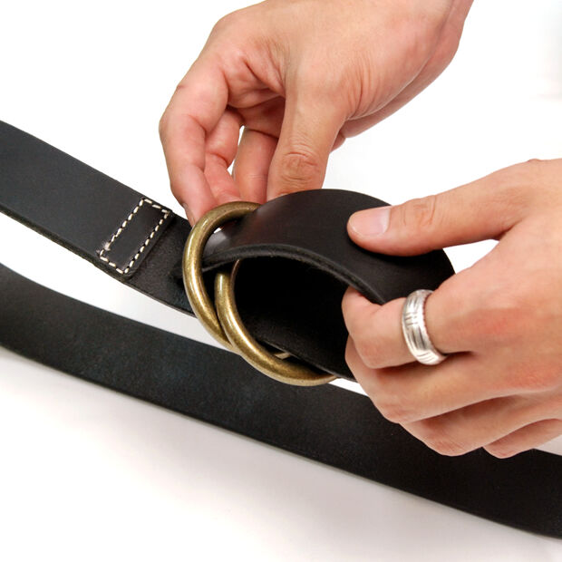 ARTBROWN OAB40031AB Tochigi leather leather men's belt 40mm width 