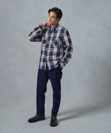 MXLS1002 ORIGINAL TWILL CHECK SHIRT,RED, small image number 8