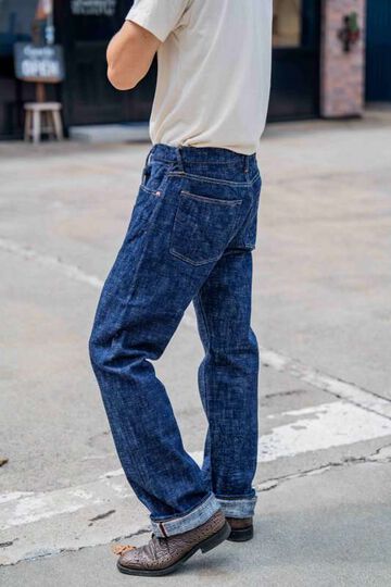 GZ-15SLSTSK-0608 15oz Kase (Skein) Dyed Slim Straight Jeans ID,, small image number 16