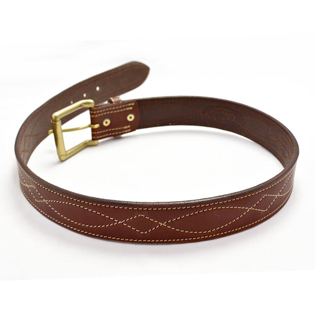 OGB40030AB Tochigi leather leather men's belt 40mm width Western 