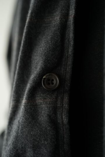 233SH27 Dark Melange Check / Atelier Shirts (CHARCOAL),CHARCOAL, small image number 5