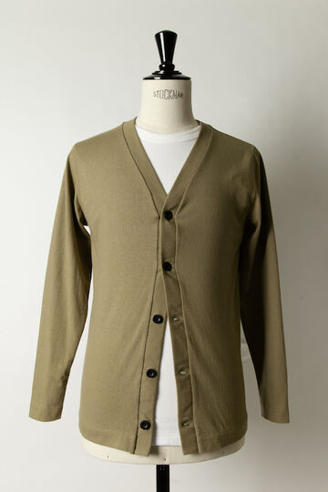T202VBL086 Leicester Loopwheeled cardigan(086 Bronze Green),, small image number 4