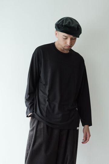 【CAPERTICA】CAP707CS14 Super140s Washable Wool DC_jersey / L/S FootBall Tee,MIDNIGHT, small image number 7