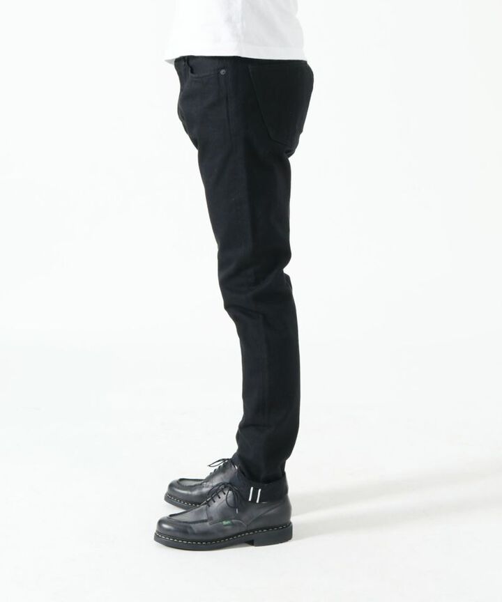 J214 14oz Tapered Model Black Denim Selvedge-One Wash-30,, medium image number 2