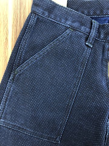 RNB-1328 FUJIKINBAI SASHIKO SHORTS,INDIGO, small image number 4