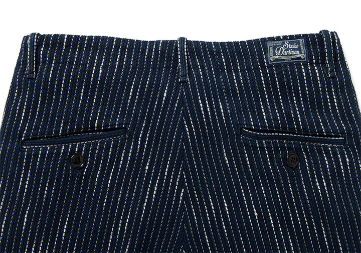 1884 13oz RAIN Sashiko Trousers,INDIGO, medium image number 5