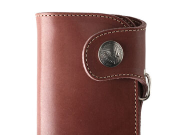CW-02AERN-MID Leather Long Wallet CB(Dark Brown),, small image number 1
