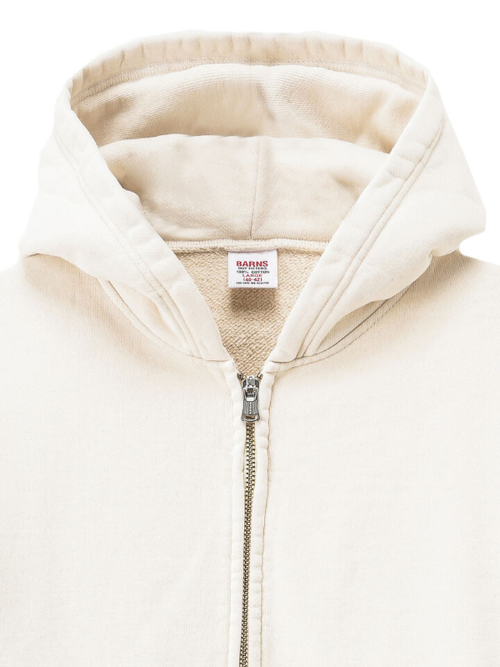BARNS BR-3010 VINTAGE ZIP PARKA COZUN SWEAT MADE BY UNION SPECIAL (NATURAL),, medium image number 3