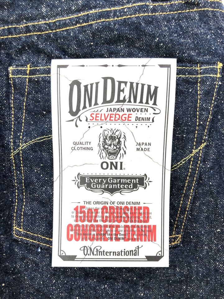 ONI288-CCD-Kabuki 15oz Crushed Concrete Denim Kabuki Selvedge Regular Straight,, medium image number 2