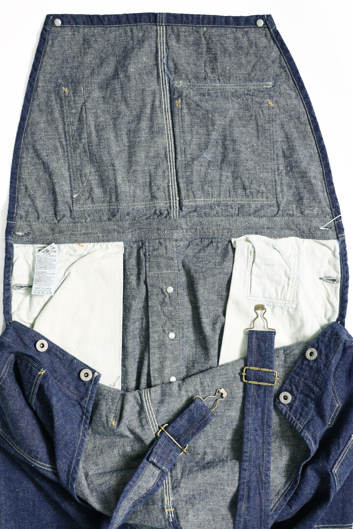 03-9000-81 9oz 1930'S DENIM OVERALL (UNISEX),, medium image number 8