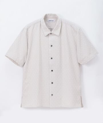 MXSS1002 Dobby Short Sleeve Shirt,WHITE, small image number 0