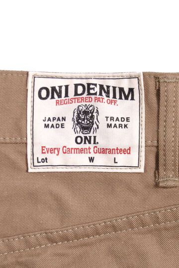 ONI022-SCKB 9.5oz Selvedge Chino Khaki Beige Relax Straight,, small image number 1