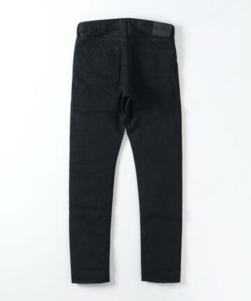 J214 14oz Tapered Model Black Denim Selvedge-One Wash-30,, small image number 6