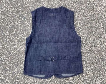 GZ-SLVT-0504 10oz Shawl collar vest broken twill,, small image number 1