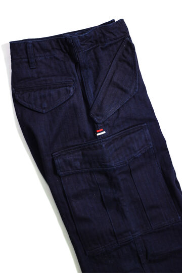 TNK305 "herringbone" M65 Pants (INDIGO),INDIGO, small image number 6