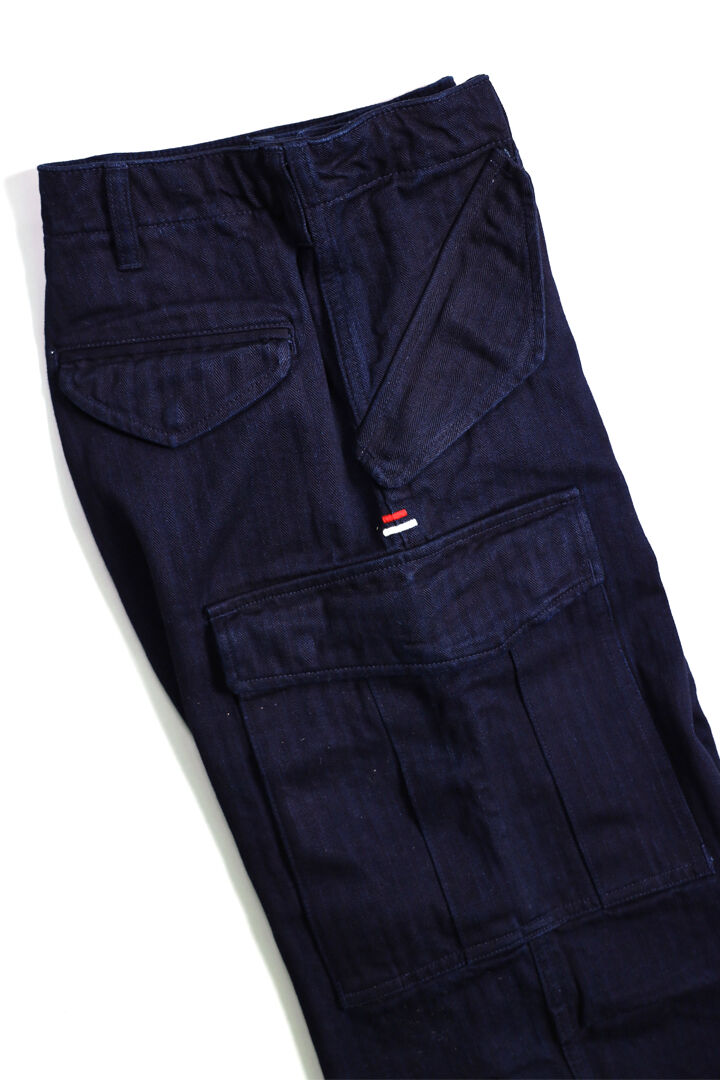 TNK305 "herringbone" M65 Pants (INDIGO),INDIGO, medium image number 6