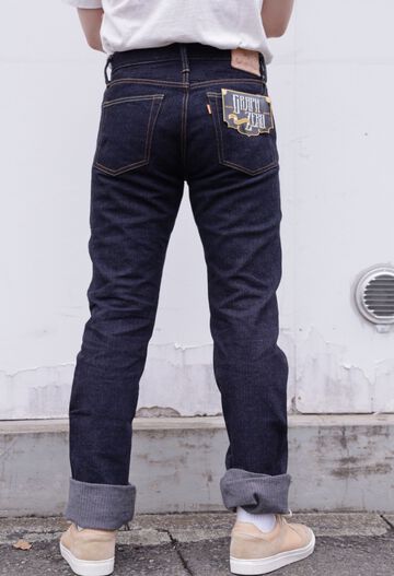 GZ-16ST-01OW 16oz Herringbone jeans straight(One washed),, small image number 3