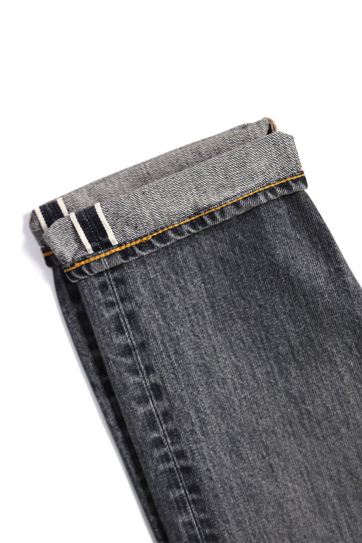 F160 13oz SELVEDGE  66 DENIM TAPERED (BLACK),BLACK, medium image number 6