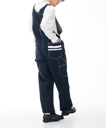 MZPT5001 12OZ "GOING TO BATTLE LABEL" DENIM OVERALLS,, small image number 10