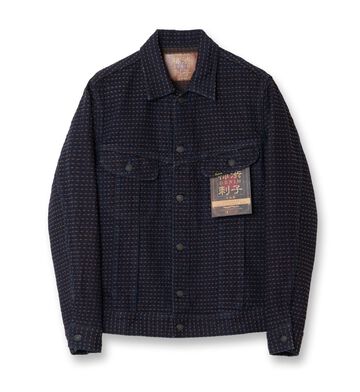 【Pre-order】D4608 15oz Kakishibu Sashiko Denim Jacket,, small image number 0